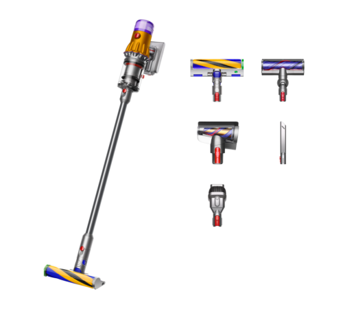 Пылесос Dyson V12 Detect Slim Absolute SV46, Yellow/Nickel, Желтый/Никель — купить в Москве