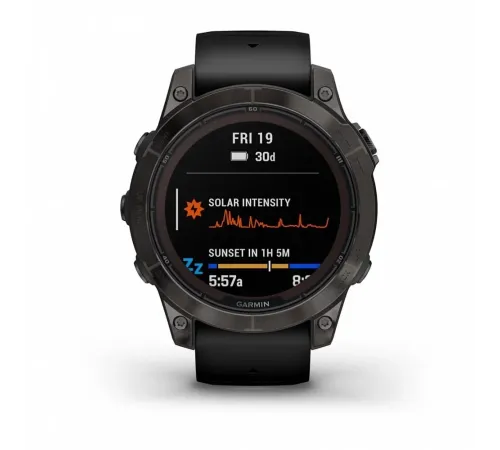Смарт-часы Garmin Fenix 7 Pro Sapphire Solar, 51 мм, Bluetooth, Black Band, черный — купить в Москве