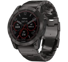 Смарт-часы Garmin Fenix 7X Pro Sapphire Solar, 51 мм, Bluetooth, Carbon Gray, Темно-серый титан