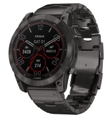Смарт-часы Garmin Fenix 7X Pro Sapphire Solar, 51 мм, Bluetooth, Carbon Gray, Темно-серый титан