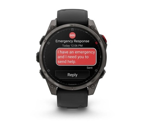 Смарт-часы Garmin Fenix 8 Pro, 47 мм, LTE, Carbon Gray, Темно-серый титан — купить в Москве