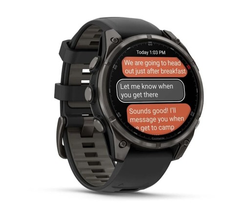 Смарт-часы Garmin Fenix 8 Pro, 47 мм, LTE, Carbon Gray, Темно-серый титан — купить в Москве