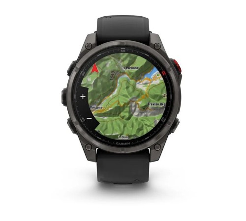 Смарт-часы Garmin Fenix 8 Pro, 47 мм, LTE, Carbon Gray, Темно-серый титан — купить в Москве