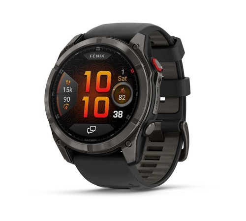 Смарт-часы Garmin Fenix 8 Pro, 51 мм, LTE, Carbon Gray, Темно-серый титан — купить в Москве