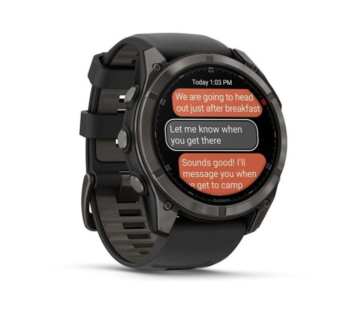 Смарт-часы Garmin Fenix 8 Pro, 51 мм, LTE, Carbon Gray, Темно-серый титан — купить в Москве