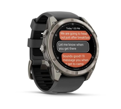 Смарт-часы Garmin Fenix 8 Pro, 51 мм, LTE, Graphite, Серый титан — купить в Москве