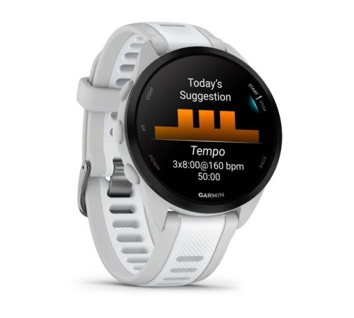 Умные часы Garmin Forerunner 165, Music, белый — купить в Москве