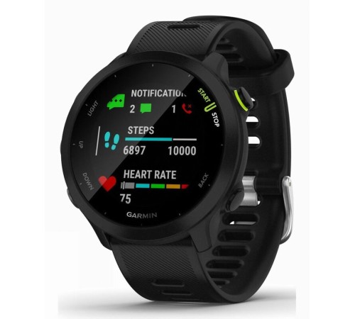 Умные часы Garmin Forerunner 55, черный — купить в Москве