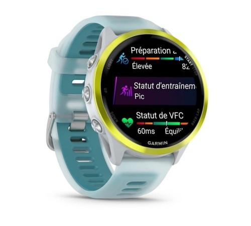Смарт-часы Garmin Forerunner 570, 47 мм, Bluetooth, Yellow with Translucent Whitestone Turquoise, Желтый с бирюзовым — купить в Москве