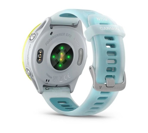 Смарт-часы Garmin Forerunner 570, 47 мм, Bluetooth, Yellow with Translucent Whitestone Turquoise, Желтый с бирюзовым — купить в Москве