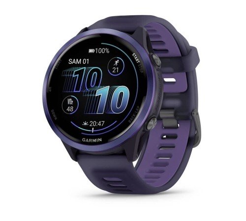 Смарт-часы Garmin Forerunner 570, 47 мм, Bluetooth, Indigo with Translucent Imperial Purple, Фиолетовый — купить в Москве
