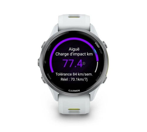 Смарт-часы Garmin Forerunner 970, 47 мм, Bluetooth, Titanium Whitestone/Yellow, титановый белый с желтым — купить в Москве