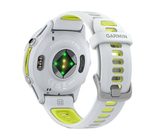 Смарт-часы Garmin Forerunner 970, 47 мм, Bluetooth, Titanium Whitestone/Yellow, титановый белый с желтым — купить в Москве