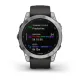 Смарт-часы Garmin Fenix 7, 47 мм, Bluetooth, Silver With Graphite Band, Серебристый с графитовым браслетом — купить в Москве