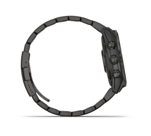 Смарт-часы Garmin Fenix 7 Sapphire Solar, 47 мм, Bluetooth, Gray Titanium Band, Серый титановый с серым титановым браслетом — купить в Москве