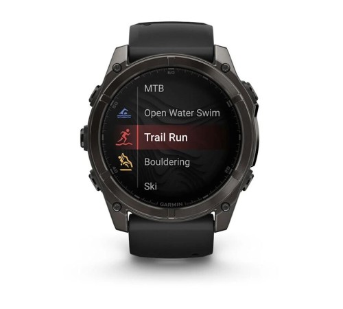 Смарт-часы Garmin Fenix 8, 51 мм, Bluetooth, Amoled Sapphire Titanium Carbon Gray, титановый угольно-серый — купить в Москве