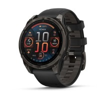 Смарт-часы Garmin Fenix 8, 47 мм, Bluetooth, Amoled Sapphire Titanium Carbon Gray, титановый угольно-серый