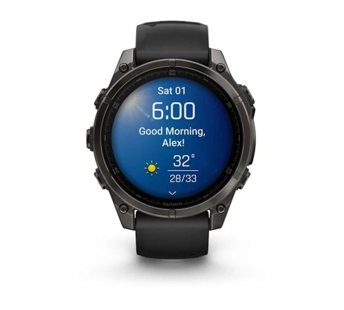 Смарт-часы Garmin Fenix 8, 47 мм, Bluetooth, Amoled Sapphire Titanium Carbon Gray, титановый угольно-серый — купить в Москве