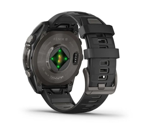 Смарт-часы Garmin Fenix 8, 47 мм, Bluetooth, Amoled Sapphire Titanium Carbon Gray, титановый угольно-серый — купить в Москве