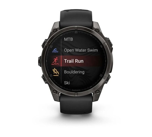 Смарт-часы Garmin Fenix 8, 47 мм, Bluetooth, Amoled Sapphire Titanium Carbon Gray, титановый угольно-серый — купить в Москве