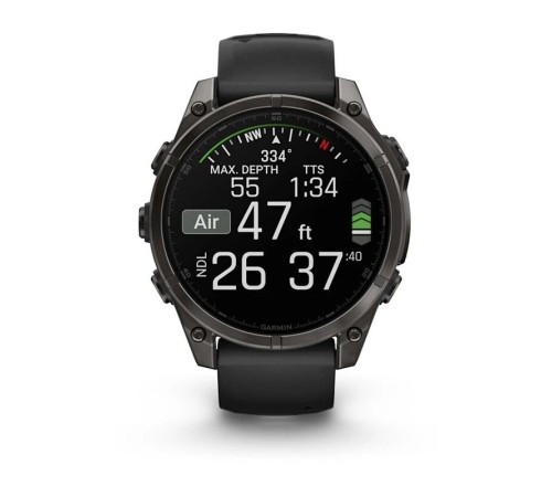 Смарт-часы Garmin Fenix 8, 47 мм, Bluetooth, Amoled Sapphire Titanium Carbon Gray, титановый угольно-серый — купить в Москве