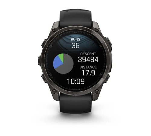 Смарт-часы Garmin Fenix 8, 47 мм, Bluetooth, Amoled Sapphire Titanium Carbon Gray, титановый угольно-серый — купить в Москве