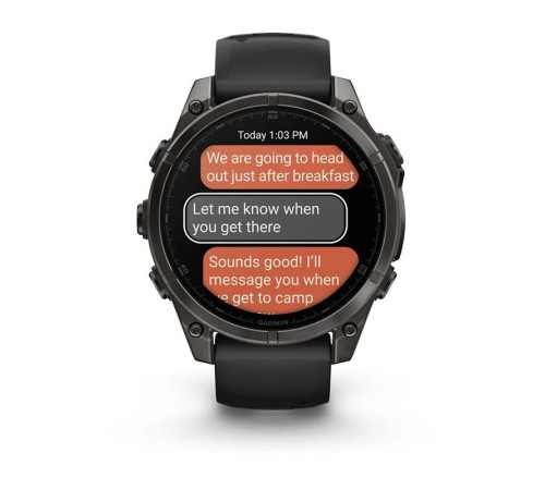 Смарт-часы Garmin Fenix 8, 47 мм, Bluetooth, Amoled Sapphire Titanium Carbon Gray, титановый угольно-серый — купить в Москве