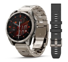 Смарт-часы Garmin Fenix 8, 47 мм, Bluetooth, Amoled Sapphire Titanium Graphite, титановый графитовый