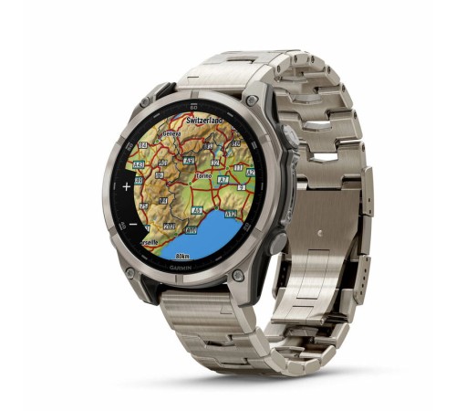 Смарт-часы Garmin Fenix 8, 47 мм, Bluetooth, Amoled Sapphire Titanium Graphite, титановый графитовый — купить в Москве