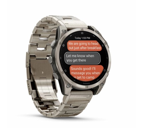 Смарт-часы Garmin Fenix 8, 47 мм, Bluetooth, Amoled Sapphire Titanium Graphite, титановый графитовый — купить в Москве