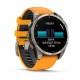 Смарт-часы Garmin Fenix 8, 47 мм, Bluetooth, Amoled Sapphire Titanium Orange, титановый серый с оранжевым — купить в Москве