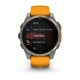 Смарт-часы Garmin Fenix 8, 47 мм, Bluetooth, Amoled Sapphire Titanium Orange, титановый серый с оранжевым — купить в Москве
