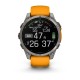 Смарт-часы Garmin Fenix 8, 47 мм, Bluetooth, Amoled Sapphire Titanium Orange, титановый серый с оранжевым — купить в Москве