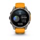 Смарт-часы Garmin Fenix 8, 47 мм, Bluetooth, Amoled Sapphire Titanium Orange, титановый серый с оранжевым — купить в Москве