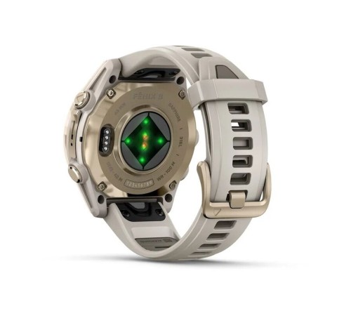 Смарт-часы Garmin Fenix 8, 43 мм, Bluetooth, Amoled Sapphire Soft Gold, золотистый — купить в Москве