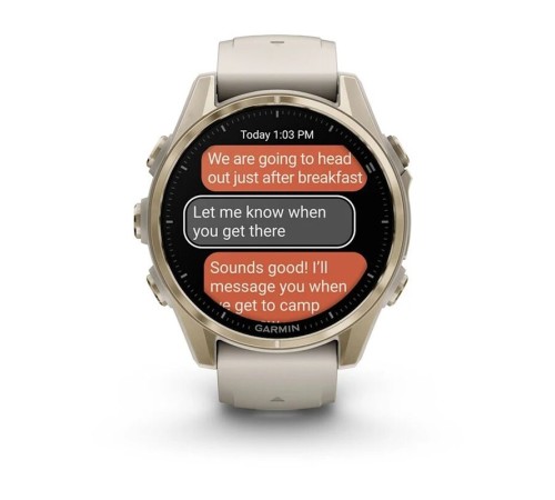 Смарт-часы Garmin Fenix 8, 43 мм, Bluetooth, Amoled Sapphire Soft Gold, золотистый — купить в Москве