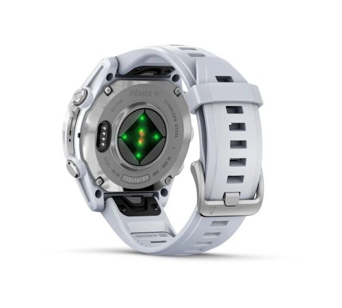 Смарт-часы Garmin Fenix 8, 43 мм, Bluetooth, Amoled Silver, серебристый — купить в Москве