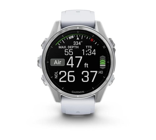 Смарт-часы Garmin Fenix 8, 43 мм, Bluetooth, Amoled Silver, серебристый — купить в Москве