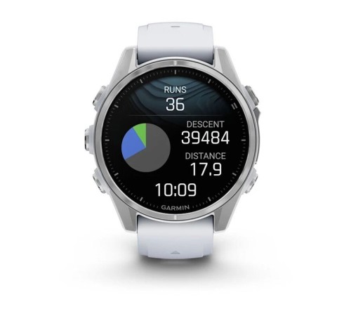 Смарт-часы Garmin Fenix 8, 43 мм, Bluetooth, Amoled Silver, серебристый — купить в Москве