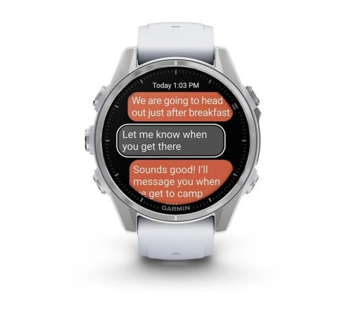 Смарт-часы Garmin Fenix 8, 43 мм, Bluetooth, Amoled Silver, серебристый — купить в Москве