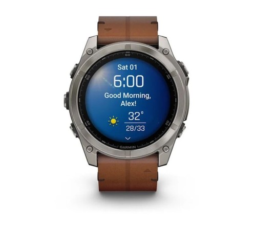 Смарт-часы Garmin Fenix 8, 51 мм, Bluetooth, Amoled Sapphire Titanium Graphite, титановый графитовый — купить в Москве