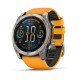 Смарт-часы Garmin Fenix 8, 51 мм, Bluetooth, Amoled Sapphire Titanium Spark Orange, титановый серый с оранжевым — купить в Москве