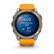 Смарт-часы Garmin Fenix 8, 51 мм, Bluetooth, Amoled Sapphire Titanium Spark Orange, титановый серый с оранжевым — купить в Москве