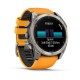 Смарт-часы Garmin Fenix 8, 51 мм, Bluetooth, Amoled Sapphire Titanium Spark Orange, титановый серый с оранжевым — купить в Москве