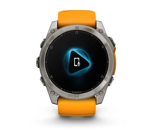 Смарт-часы Garmin Fenix 8, 51 мм, Bluetooth, Amoled Sapphire Titanium Spark Orange, титановый серый с оранжевым — купить в Москве