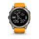 Смарт-часы Garmin Fenix 8, 51 мм, Bluetooth, Amoled Sapphire Titanium Spark Orange, титановый серый с оранжевым — купить в Москве