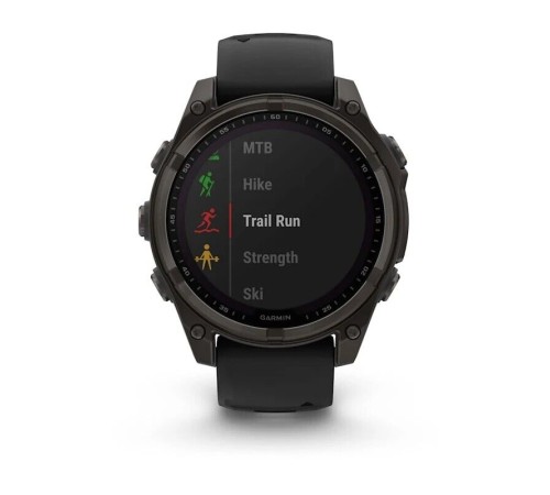 Смарт-часы Garmin Fenix 8, 47 мм, Bluetooth, Solar Sapphire Titanium Carbon Gray, титановый угольно-серый с солнечной зарядкой — купить в Москве