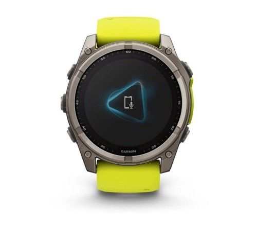 Смарт-часы Garmin Fenix 8, 51 мм, Bluetooth, Yellow/Graphite Silicone Band, желтый/серый — купить в Москве