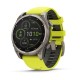 Смарт-часы Garmin Fenix 8, 47 мм, Bluetooth, Solar Sapphire Titanium Yellow, титановый серый с желтым — купить в Москве