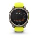 Смарт-часы Garmin Fenix 8, 47 мм, Bluetooth, Solar Sapphire Titanium Yellow, титановый серый с желтым — купить в Москве
